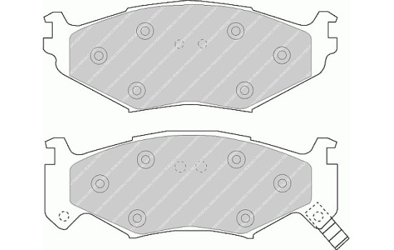Kit de plaquettes de frein, frein à disque PREMIER FDB977 Ferodo, Image 2