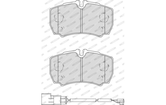Kit de plaquettes de frein, frein à disque PREMIER FVR4251 Ferodo, Image 5