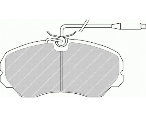 Kit de plaquettes de frein, frein à disque PREMIER FVR510 Ferodo, Image 2