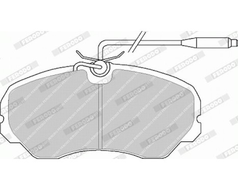 Kit de plaquettes de frein, frein à disque PREMIER FVR510 Ferodo, Image 4