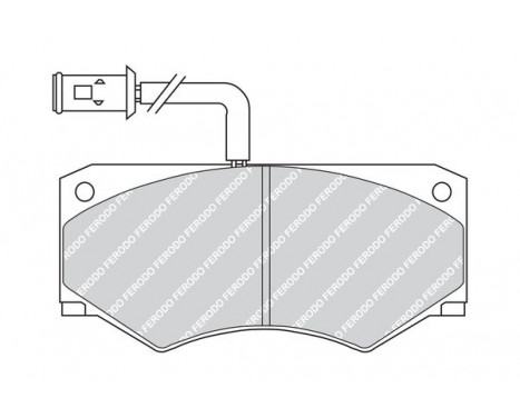 Kit de plaquettes de frein, frein à disque PREMIER FVR709 Ferodo, Image 3