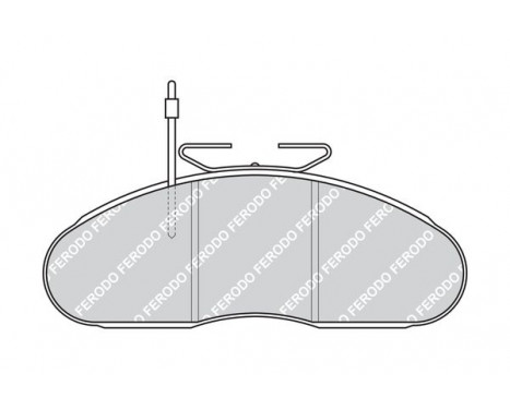 Kit de plaquettes de frein, frein à disque PREMIER FVR792 Ferodo, Image 2
