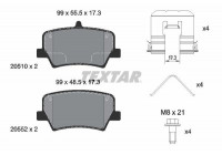 Kit de plaquettes de frein, frein à disque Q+ 2051001 Textar