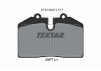 Kit de plaquettes de frein, frein à disque Q+ 2087709 Textar