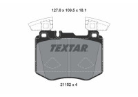 Kit de plaquettes de frein, frein à disque Q+ 2115201 Textar