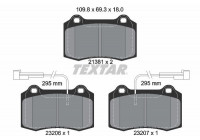 Kit de plaquettes de frein, frein à disque Q+ 2138103 Textar