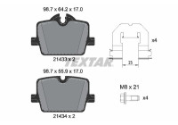 Kit de plaquettes de frein, frein à disque Q+ 2143301 Textar