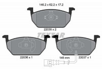 Kit de plaquettes de frein, frein à disque Q+ 2203501 Textar