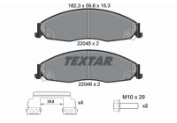 Kit de plaquettes de frein, frein à disque Q+ 2204501 Textar