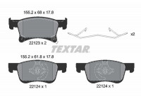 Kit de plaquettes de frein, frein à disque Q+ 2212301 Textar