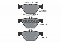 Kit de plaquettes de frein, frein à disque Q+ 2215801 Textar