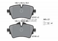 Kit de plaquettes de frein, frein à disque Q+ 2218701 Textar