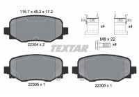 Kit de plaquettes de frein, frein à disque Q+ 2230401 Textar