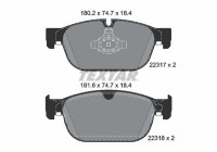 Kit de plaquettes de frein, frein à disque Q+ 2231701 Textar
