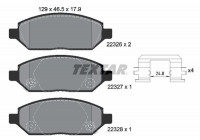 Kit de plaquettes de frein, frein à disque Q+ 2232601 Textar