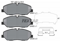 Kit de plaquettes de frein, frein à disque Q+ 2242101 Textar