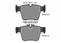 Kit de plaquettes de frein, frein à disque Q+ 2242301 Textar