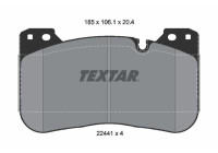 Kit de plaquettes de frein, frein à disque Q+ 2244101 Textar