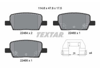 Kit de plaquettes de frein, frein à disque Q+ 2246401 Textar