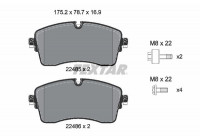 Kit de plaquettes de frein, frein à disque Q+ 2248505 Textar