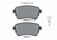 Kit de plaquettes de frein, frein à disque Q+ 2258801 Textar