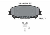 Kit de plaquettes de frein, frein à disque Q+ 2280301 Textar