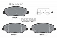 Kit de plaquettes de frein, frein à disque Q+ 2280401 Textar