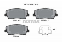 Kit de plaquettes de frein, frein à disque Q+ 2284101 Textar