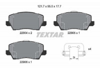 Kit de plaquettes de frein, frein à disque Q+ 2290401 Textar