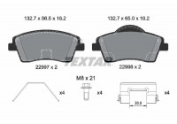 Kit de plaquettes de frein, frein à disque Q+ 2299701 Textar