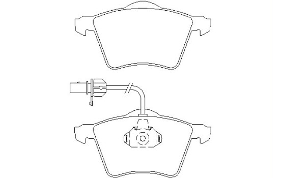 Kit de plaquettes de frein, frein à disque Q+ 2303401 Textar