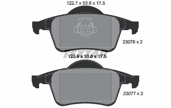 Kit de plaquettes de frein, frein à disque Q+ 2307602 Textar