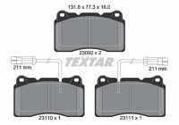 Kit de plaquettes de frein, frein à disque Q+ 2309201 Textar