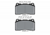 Kit de plaquettes de frein, frein à disque Q+ 2309204 Textar
