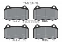 Kit de plaquettes de frein, frein à disque Q+ 2314201 Textar