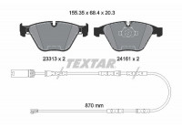 Kit de plaquettes de frein, frein à disque Q+ 2331307 Textar