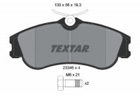 Kit de plaquettes de frein, frein à disque Q+ 2334602 Textar