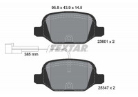 Kit de plaquettes de frein, frein à disque Q+ 2360104 Textar
