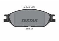 Kit de plaquettes de frein, frein à disque Q+ 2363501 Textar