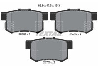 Kit de plaquettes de frein, frein à disque Q+ 2365201 Textar