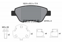 Kit de plaquettes de frein, frein à disque Q+ 2370507 Textar