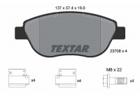 Kit de plaquettes de frein, frein à disque Q+ 2370803 Textar