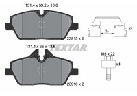 Kit de plaquettes de frein, frein à disque Q+ 2391508 Textar