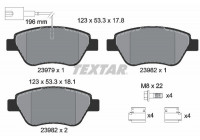 Kit de plaquettes de frein, frein à disque Q+ 2397901 Textar