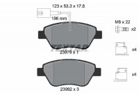 Kit de plaquettes de frein, frein à disque Q+ 2397903 Textar