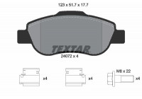 Kit de plaquettes de frein, frein à disque Q+ 2407201 Textar