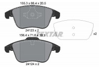 Kit de plaquettes de frein, frein à disque Q+ 2412305 Textar