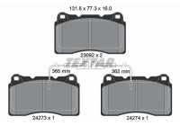 Kit de plaquettes de frein, frein à disque Q+ 2427301 Textar