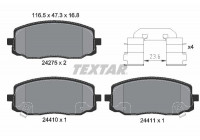 Kit de plaquettes de frein, frein à disque Q+ 2427501 Textar