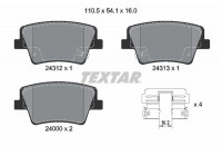 Kit de plaquettes de frein, frein à disque Q+ 2431201 Textar